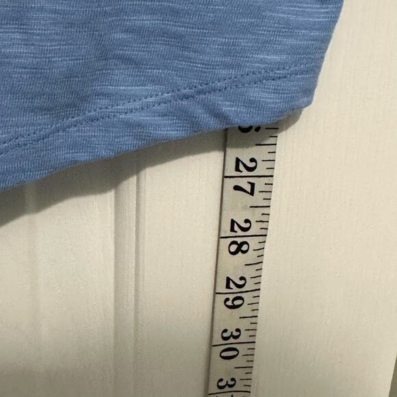 Chicos smocked sleeve size 3 XL BLUE LONG SLEEVE TOP - Picture 4 of 7